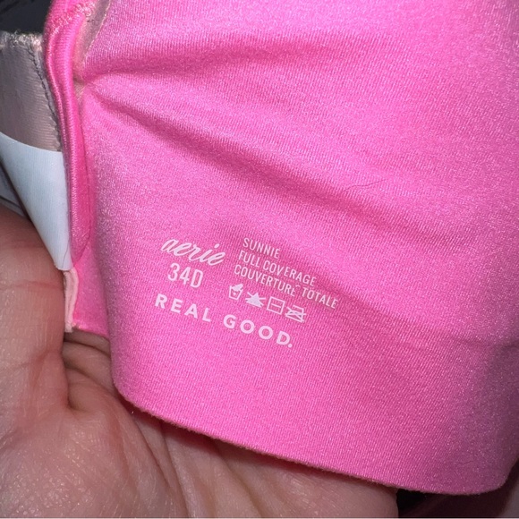 Aerie Sunnie Full Coverage Lightly Lined Underwire Bra in Pink Size 34D - Picture 5 of 7
